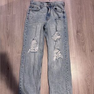 Aeropostale High Rise Baggy Light Blue Jeans